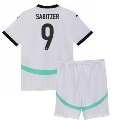 Østrig Marcel Sabitzer #9 Udebanesæt Børn EM 2024 Kort ærmer (+ korte bukser)